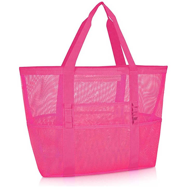 For Toys Towels Flip-Flops Large Pool Mesh Beach Tote Bag